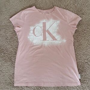 Calvin Klein Pink CK Logo Tee